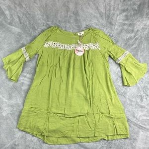 NWT Hayden crinkled cotton blend material boho style mini dress or tunic